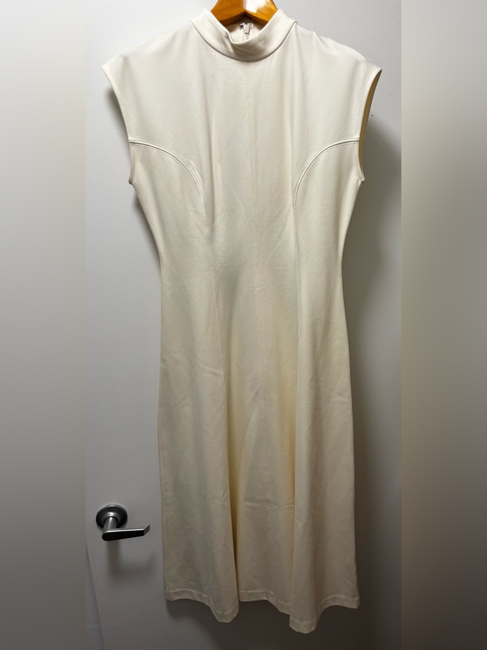 Nordstrom Ivory Sleeveless Maxi Dress — Streamlined A-Line Silhouette